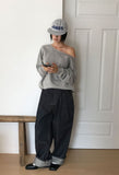 RAW TWO-TUCK WIDE DENIM