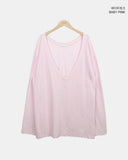 Humma Deep V-Neck Long Sleeve T-Shirt