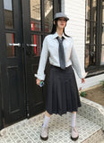 POCKET PLEATS MIDI SK