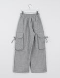 [unisex] Gokori Banding String Brushed Strap Cargo Pants