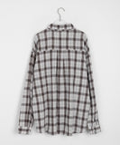 [unisex] Tyulie Summer Wrinkle Over Check Shirt