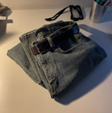 Vintage Deep Blue Jeans