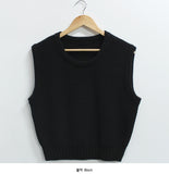 Junopi U-neck knit vest