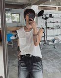 Kid Square Sleeveless Knit