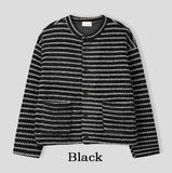 Izuna stripe crop cardigan