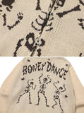 [2-WAY] Skeleton Hood Zip-Up