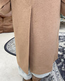 Aren Wool Raglan Belted Long Coat