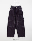 Vashu Capender Damage Denim Wide Pants