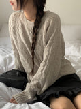 Withy Cable Loose Fit Long Sleeve Knit