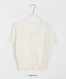 Mimina summer crop short sleeve cardigan