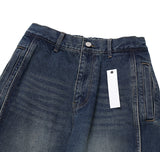 Ocean washing side cut denim pants