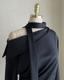 Beichel Tie Off Shoulder Tee Blouse