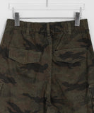 [unisex] Steel Camo Cargo Banding Bermuda Pants