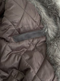 Lekki Fur Suede Mustang Quilted Jacket