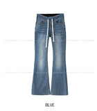 Tense Span Low Bootcut Denim Pants