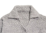 Ponds Boucle Collar Knit Crop Cardigan