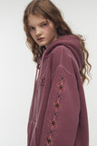[2-WAY] Chima Sleeve Pigment Hood Zip-up
