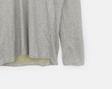 Dir Lettering Print Color Matching Strap Long Sleeve Hood T-Shirt