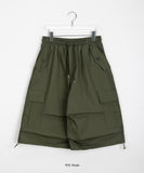 [unisex] Tenpy String Cargo Parachute Bermuda Pants