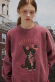 RIBBON CAT Raglan Pigment Sweatshirt