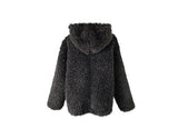 Gaed Wool Duffle Hood Fur Jacket