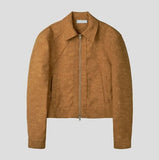 Croi Shoulder Pad Suede Jacket