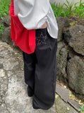 [BAONHAUS] Cretin Stud Cotton Wide Pants