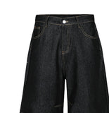 Riddle Stitch Bermuda Denim Pants