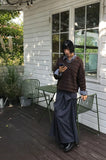 NETTED HOOD KNIT