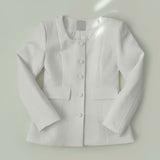 Line Tweed Quilted Line Short Jacket