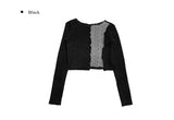 Zana Cable Color Crop Knit