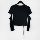 Effel Slit Shirring T-shirt