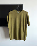 Raiden Round Linen Knit Olive