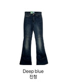 Shirring Fold Bootcut Denim