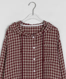 Kendanyu Pocket Check Hood Shirt