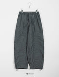 [unisex] Oako banding nylon string balloon wide pants