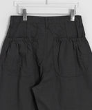 Gyuni Shirring Pocket Balloon Wide Cotton Pants