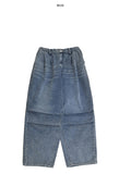 Blident Pintuck Balloon Denim