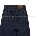Fizz cut wide denim pants