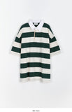 [unisex] Comp Stripe Collar Over Short Sleeve Tee