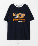 [unisex] Duffille Color Matching Printed Over Short Sleeve Tee