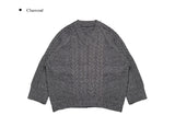 Mora cable long V knit