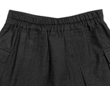 Bobo Black Denim Cargo Mini Skirt