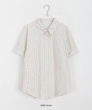 Cubibi Roll-up Stripe Over Shirt