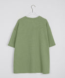 [unisex] Nelty printed knit short sleeve tee
