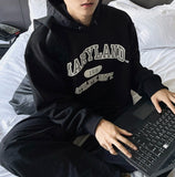 Londer Color Scheme Nylon Hood Sweatshirt