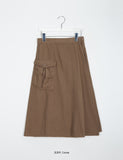 Tendle wrap cargo long skirt