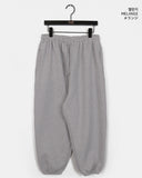 [3-step brushed] Shunu wide training jogger pants