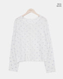 Nichu Flower Pattern Cardigan