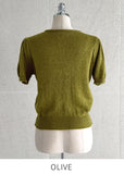 Dickie Puff Short Sleeve Knit Cardigan